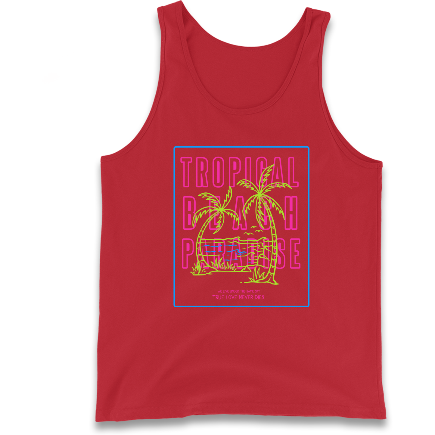 Tropical Beach Paradise Tank Top