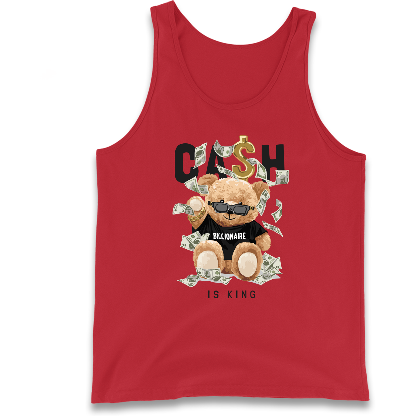 Teddy Bear Billionaire Streetwear Tank Top