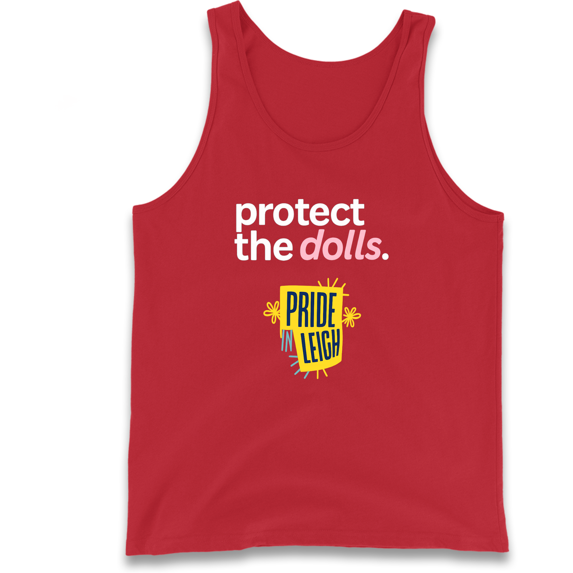Protect The Dolls Slogan Tank Top