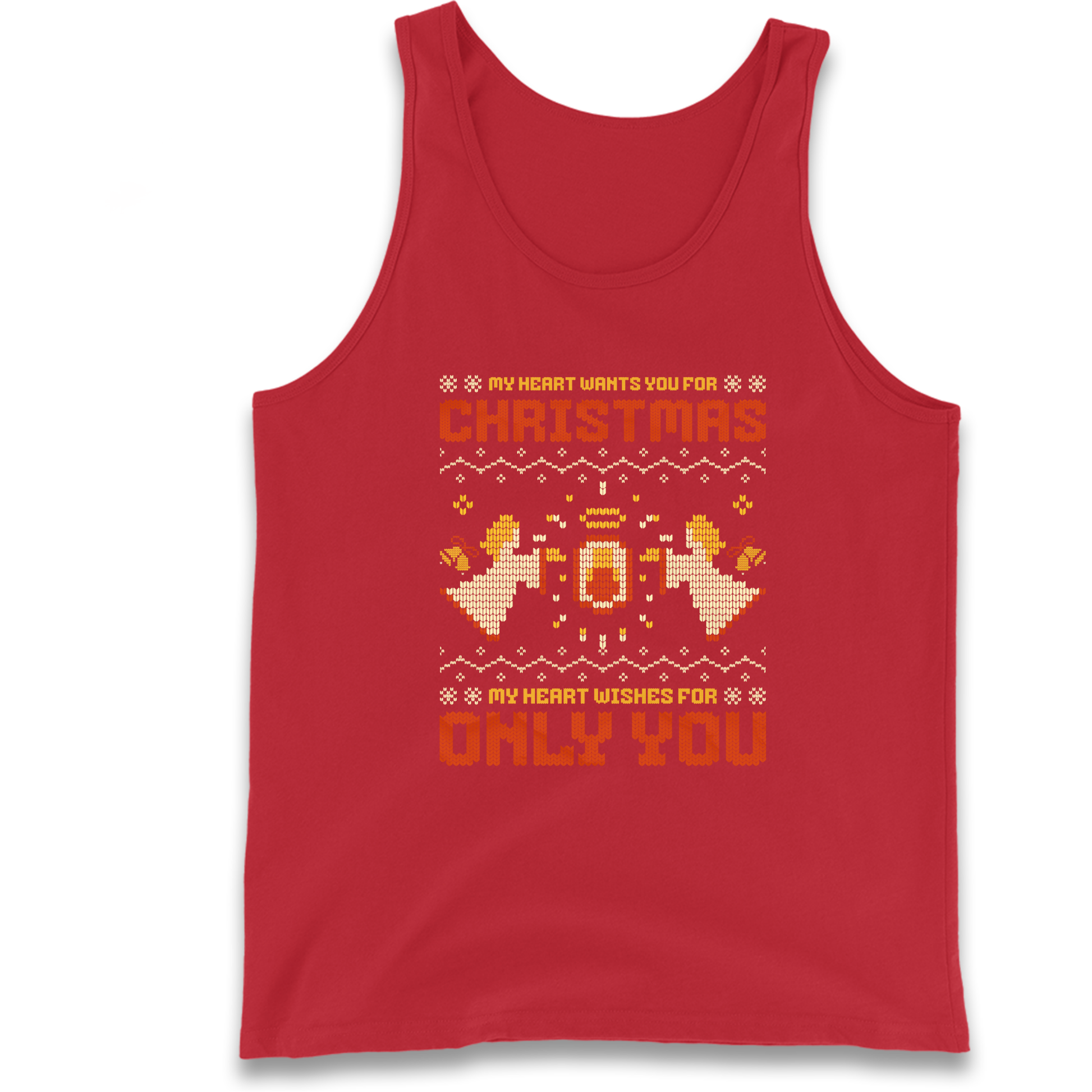 My Heart Wants You For Christmas Only You Christmas Tank Top