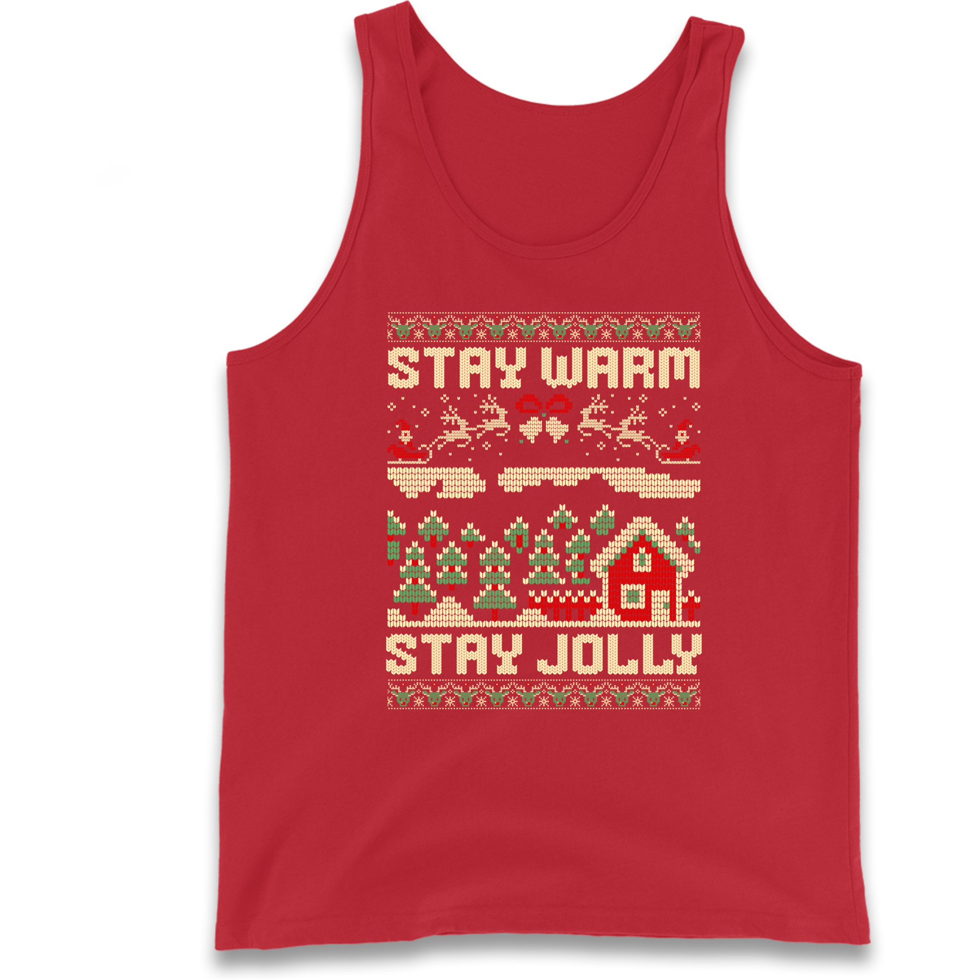 Stay Warm Stay Jolly Christmas Tank Top