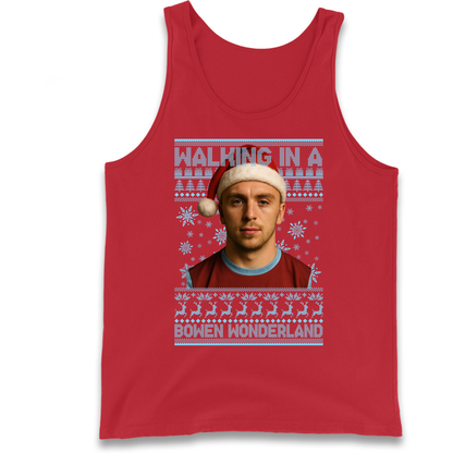 Jared Bowen walking in a Bowen Wonderland Christmas Tank Top