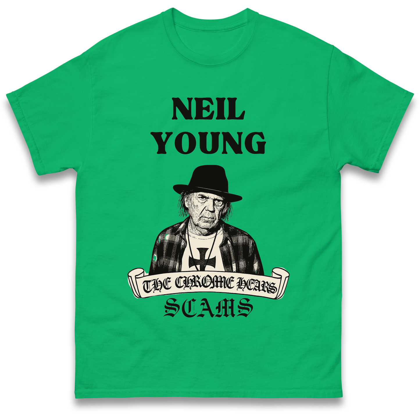 Neil Young and the Chrome Hearts T Shirt 