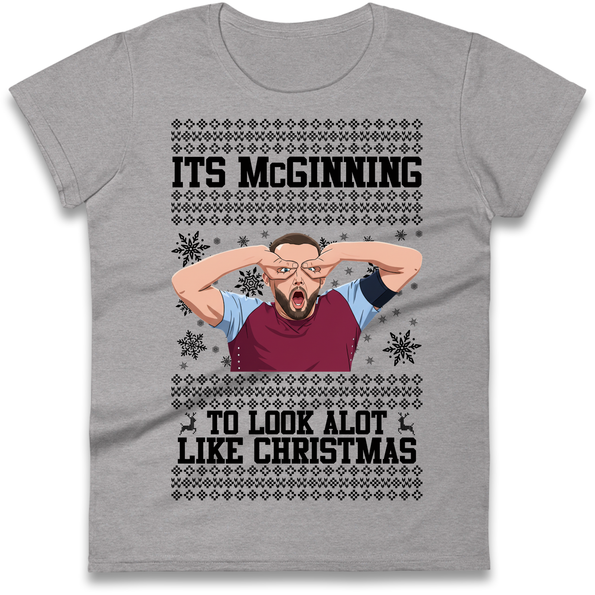John McGinn Christmas Ladies Shirt