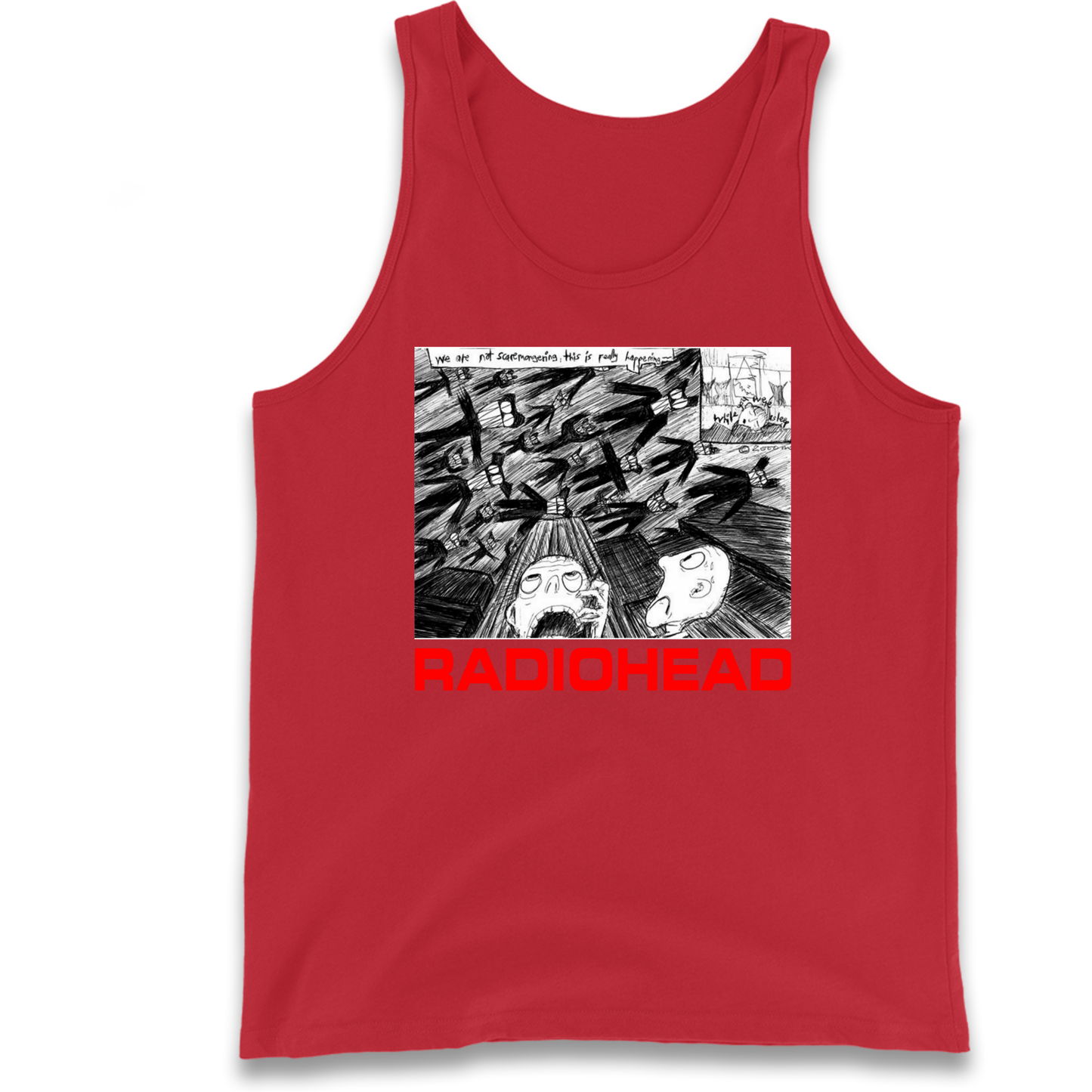 Radiohead We Are Not Screaming Tank Top