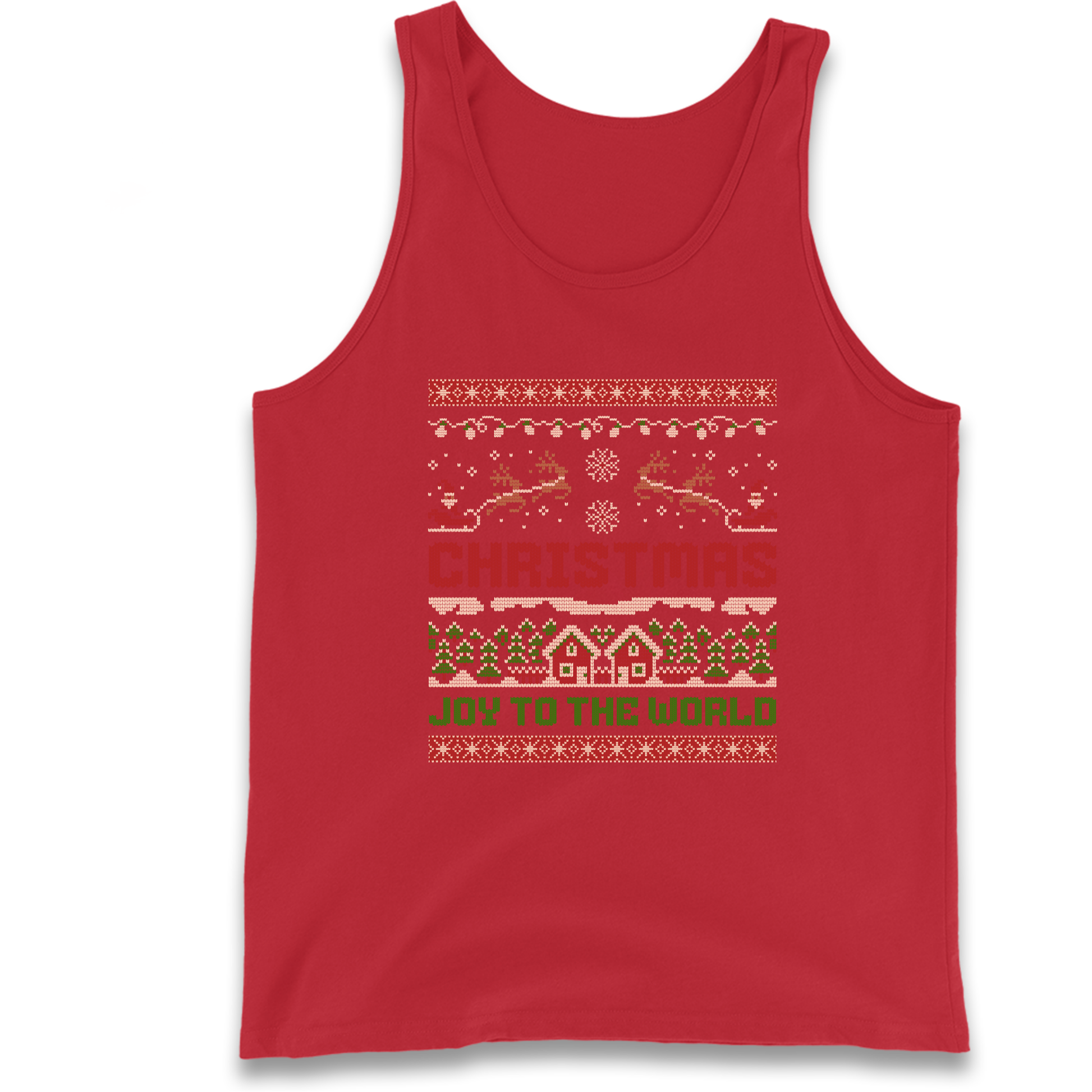 Christmas Joy to the World Christmas Tank Top