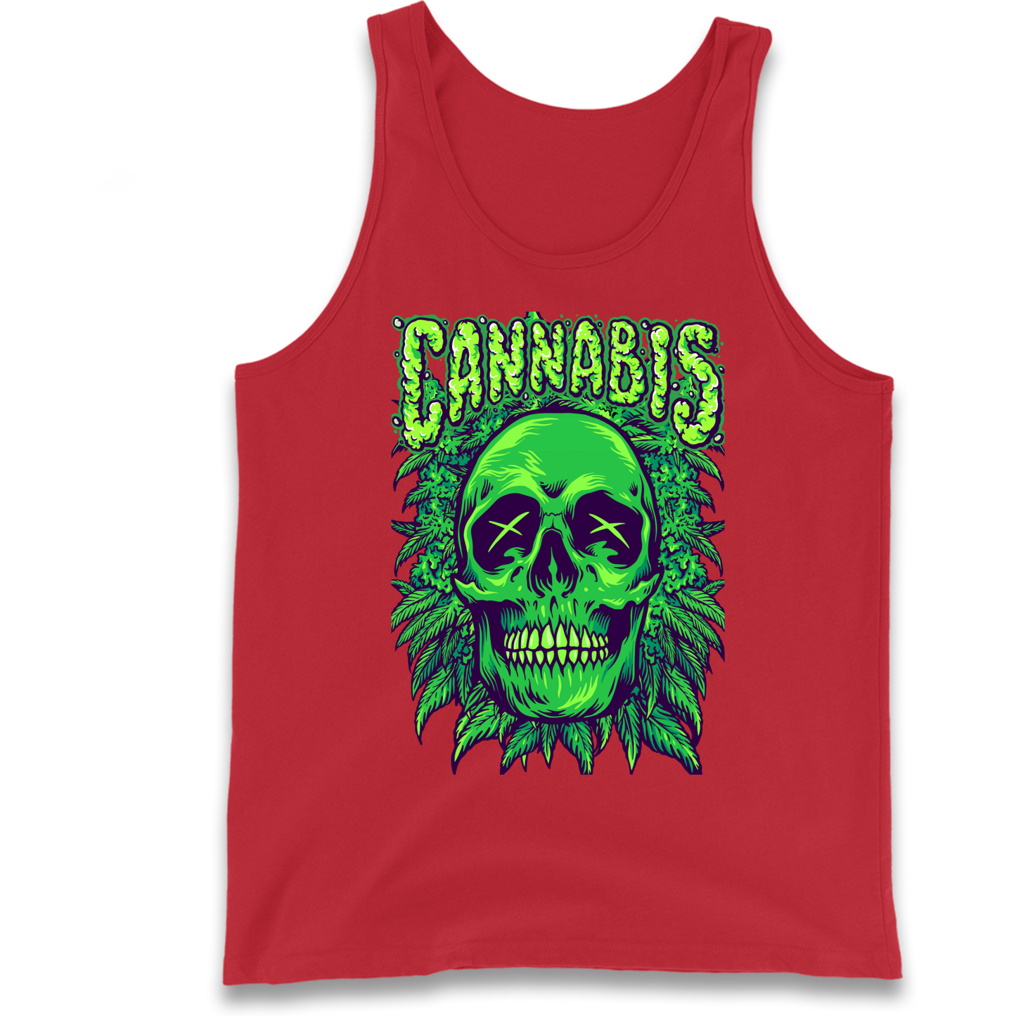 Cannabis Skull Tank Top