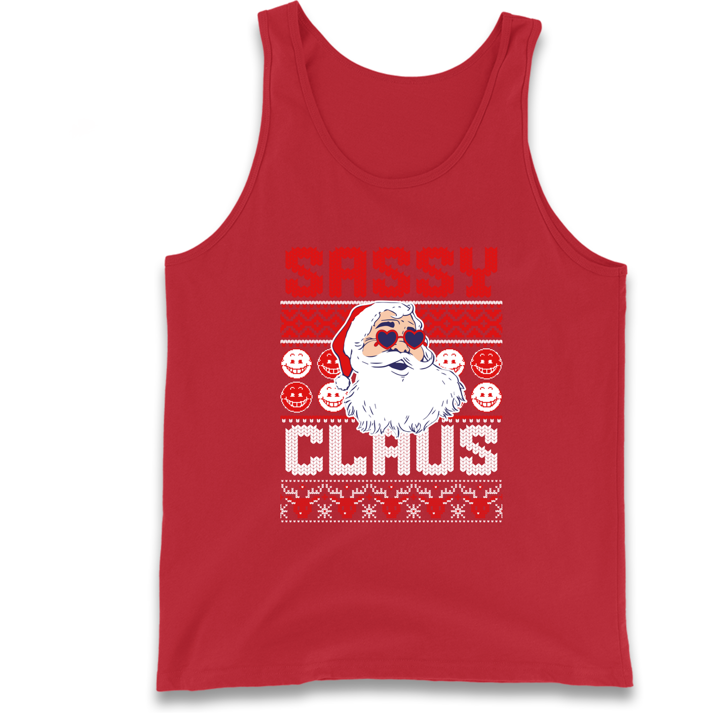 Sassy Claus Santa Christmas Tank Top