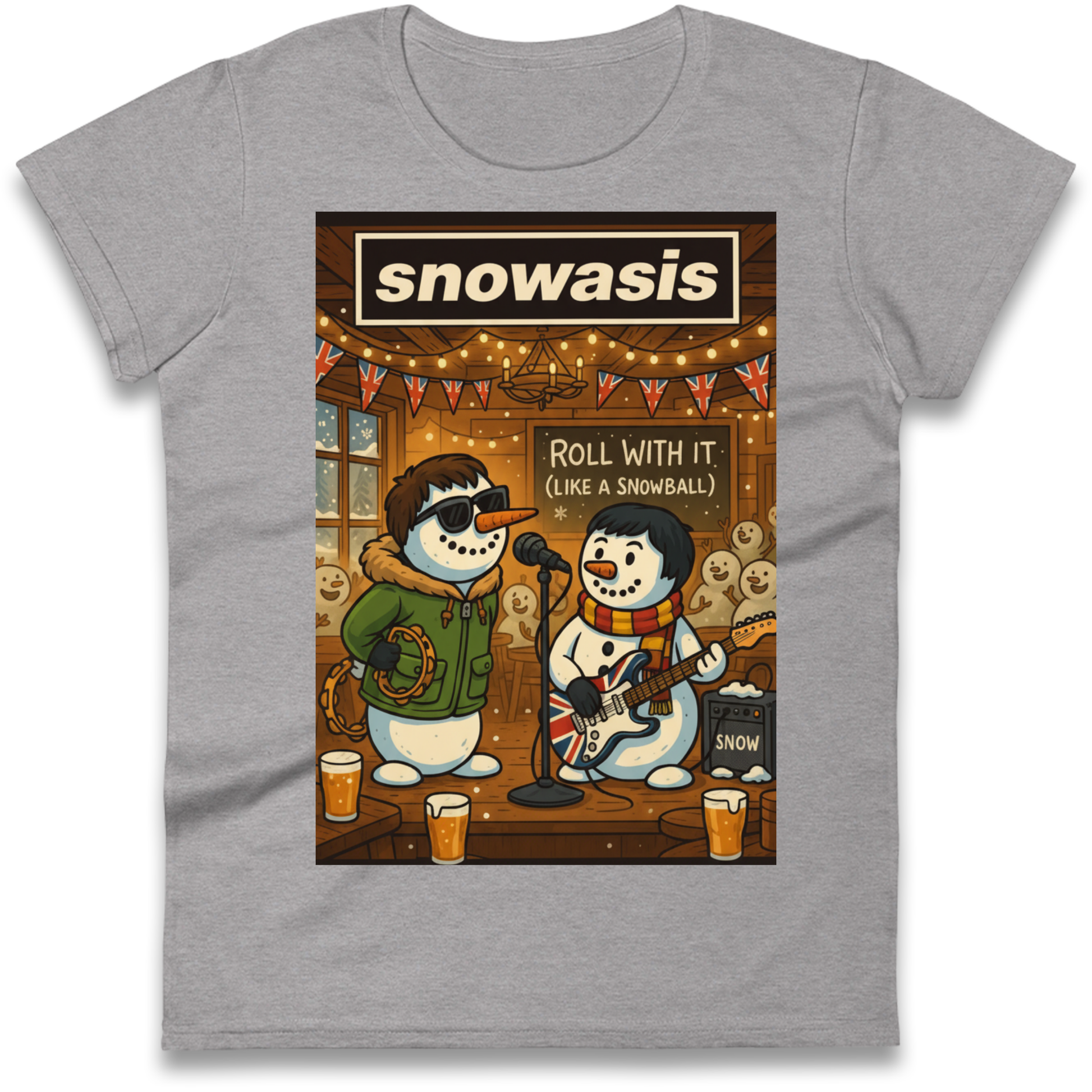 Snowasis Roll Christmas Ladies Shirt