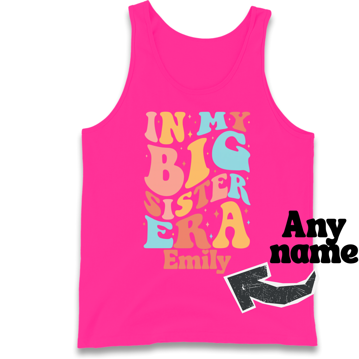 In my big sister Era personalized Tank Top