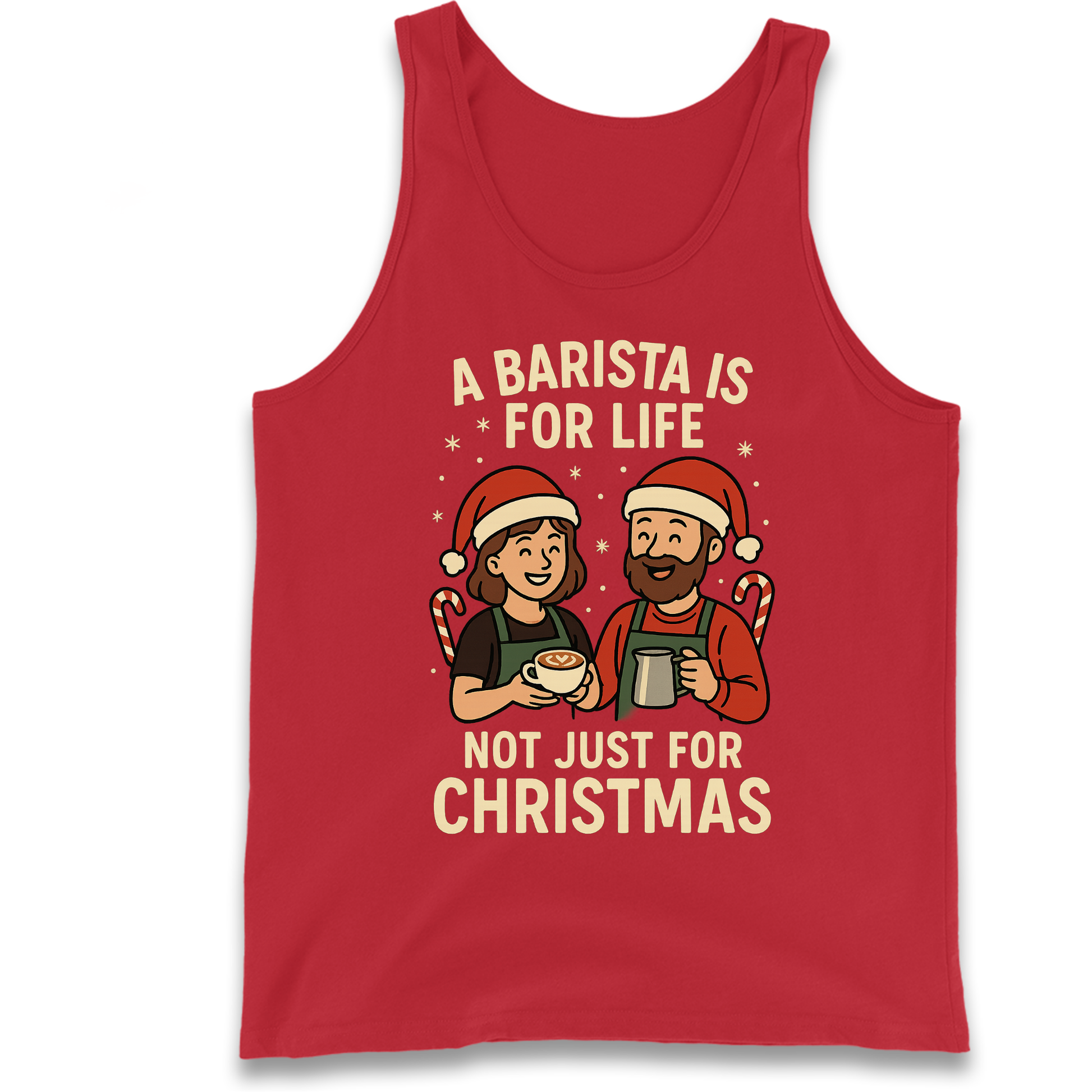 Barista Christmas Tank Top