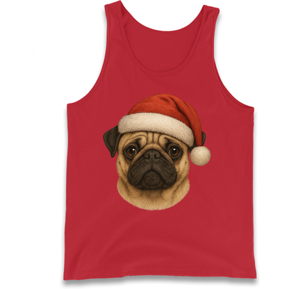 Pug Face Christmas Tank Top