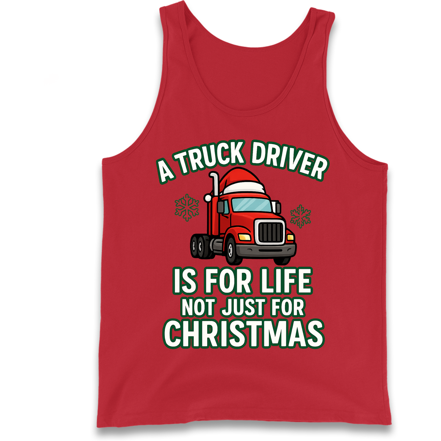 Truck Driver Christmas Tank Top