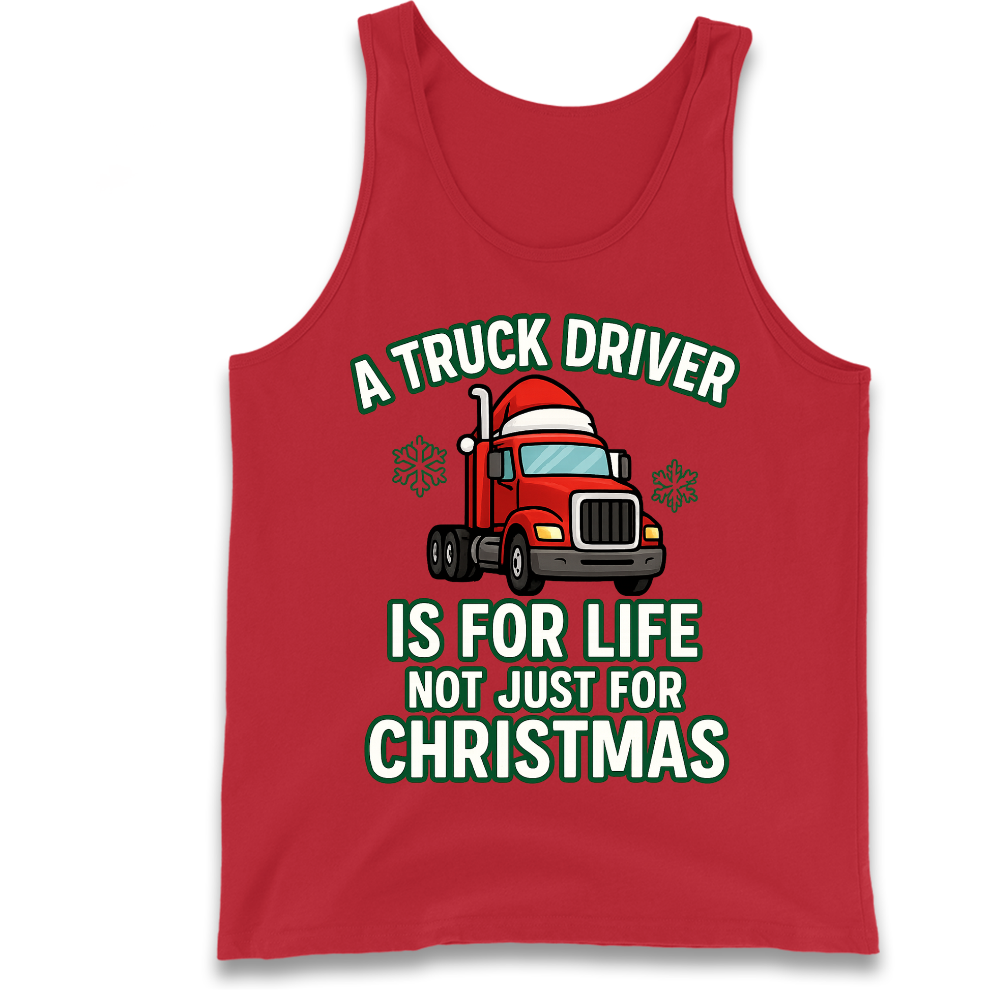 Truck Driver Christmas Tank Top