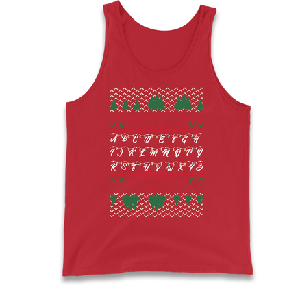 stranger things christmas jumper Tank Top