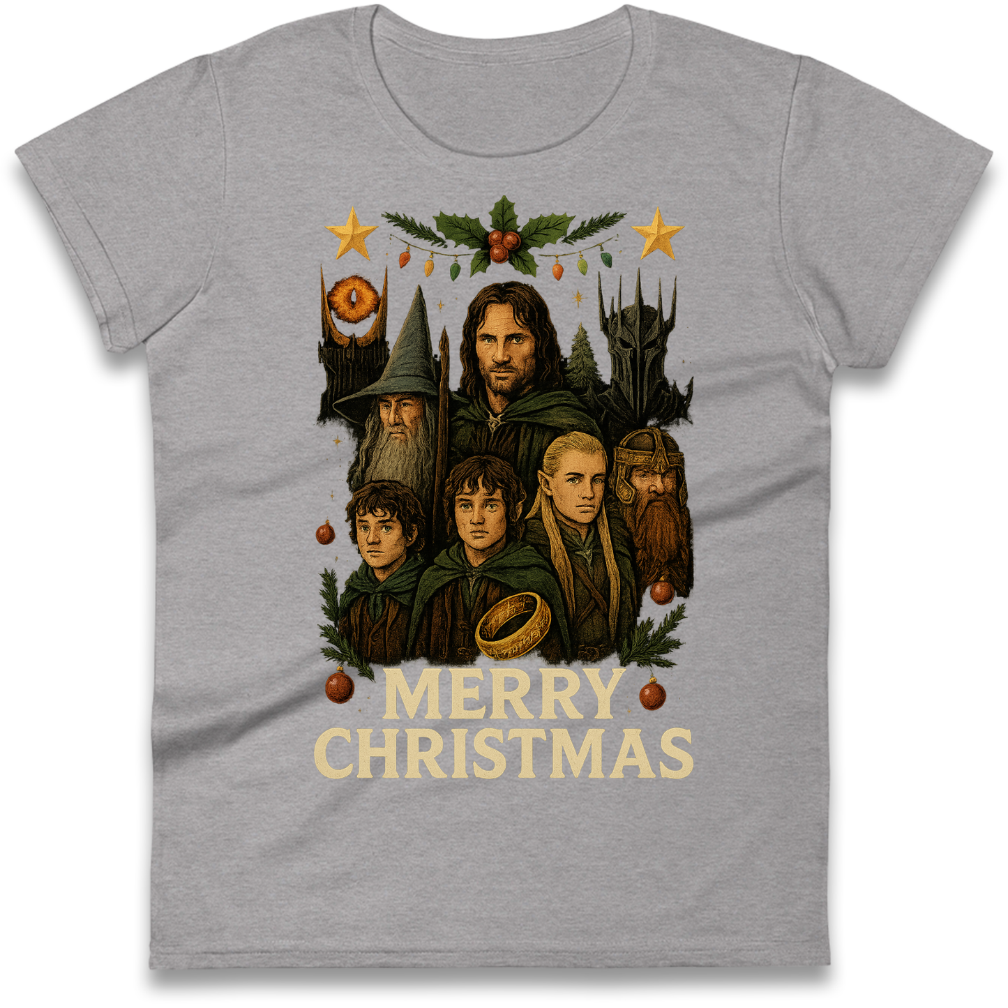 Lord of The Rings Christmas Ladies Shirt