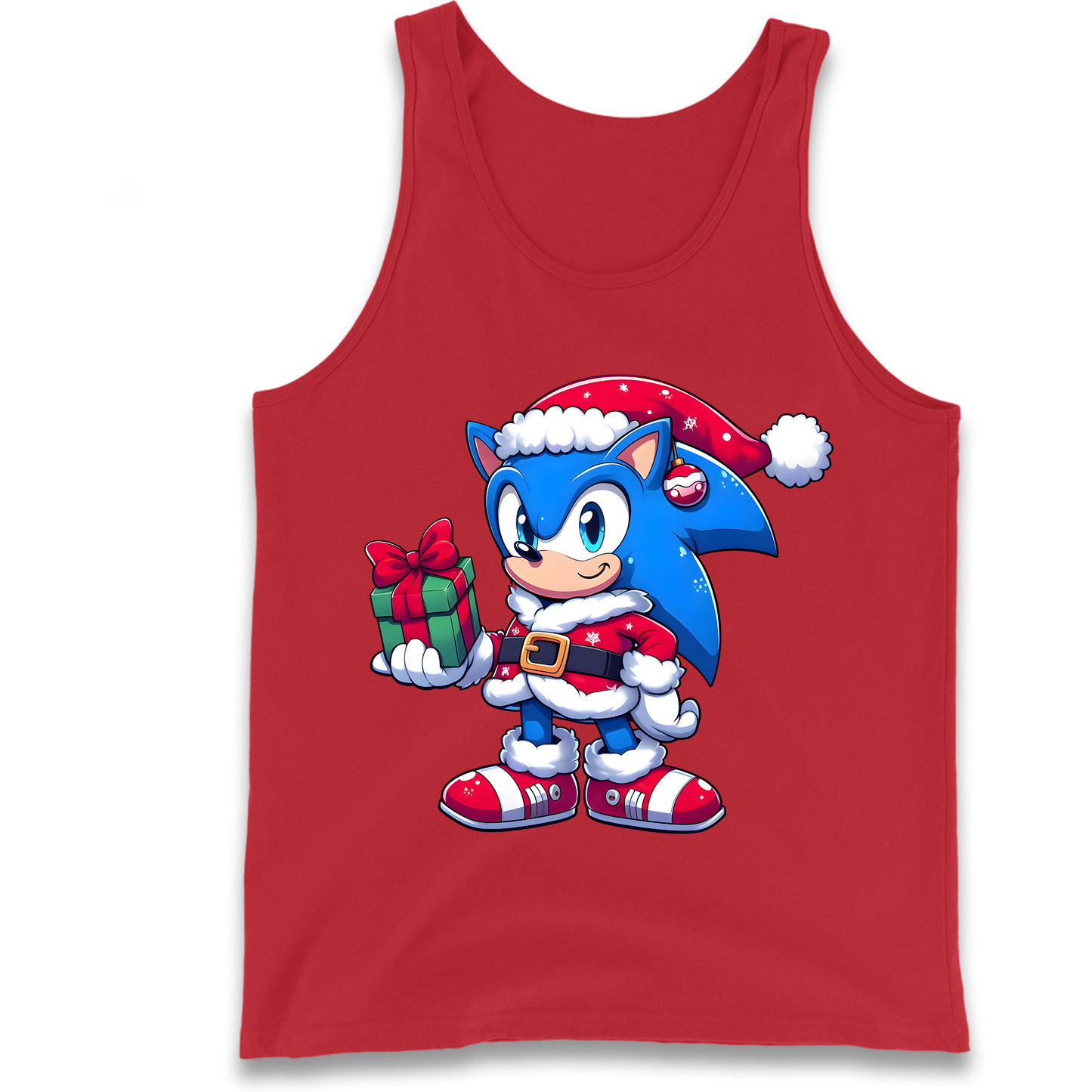 Sonic The Hedgehog Santa Tank Top