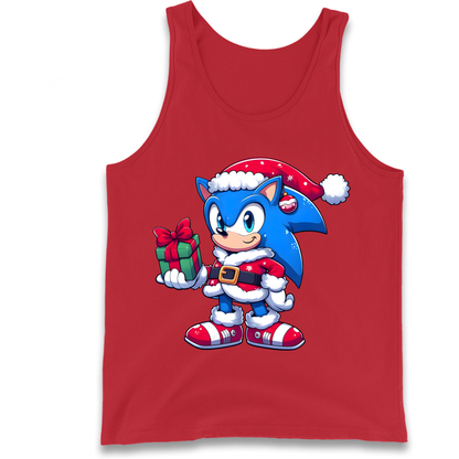 Sonic The Hedgehog Santa Tank Top