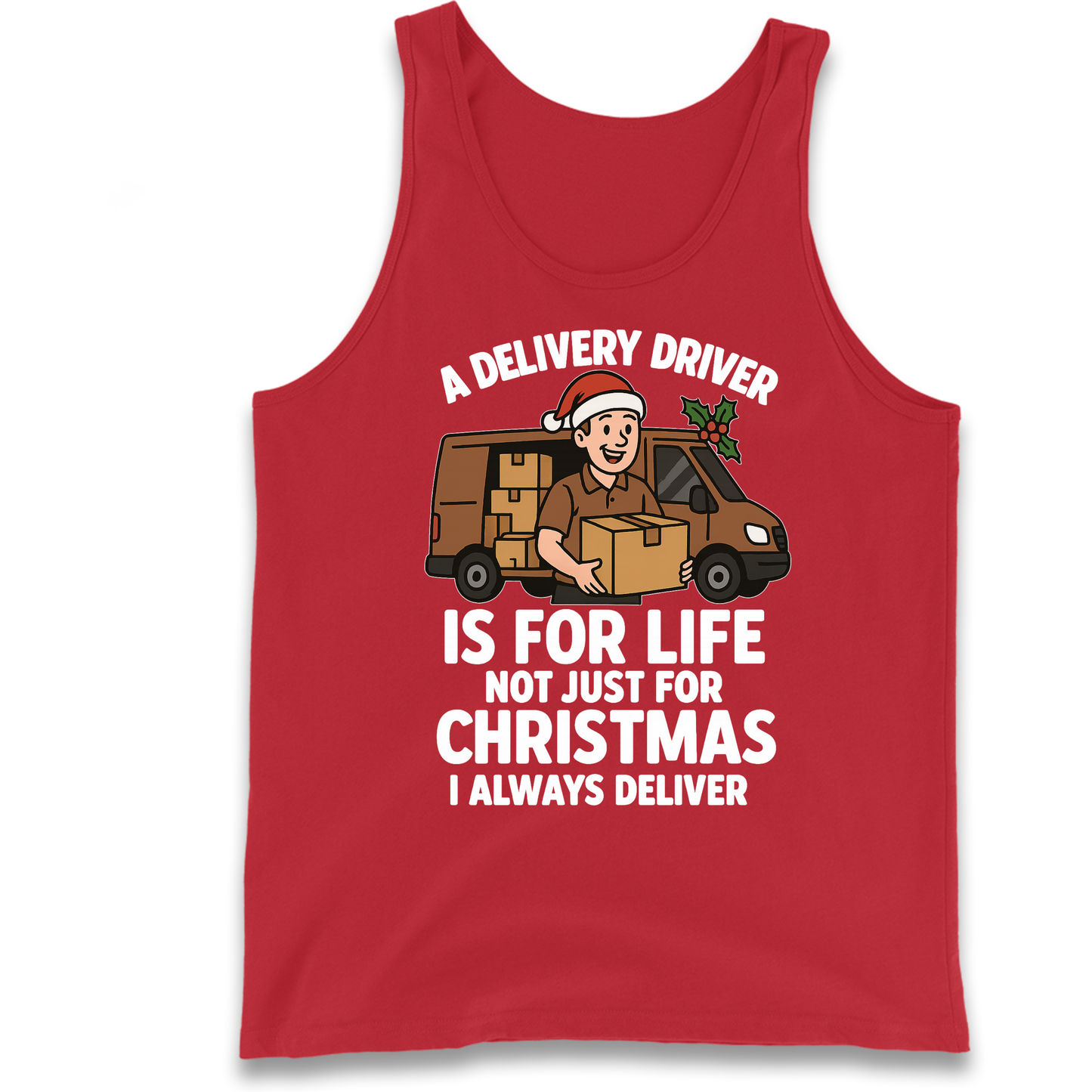 Delivery Driver Christmas Tank Top