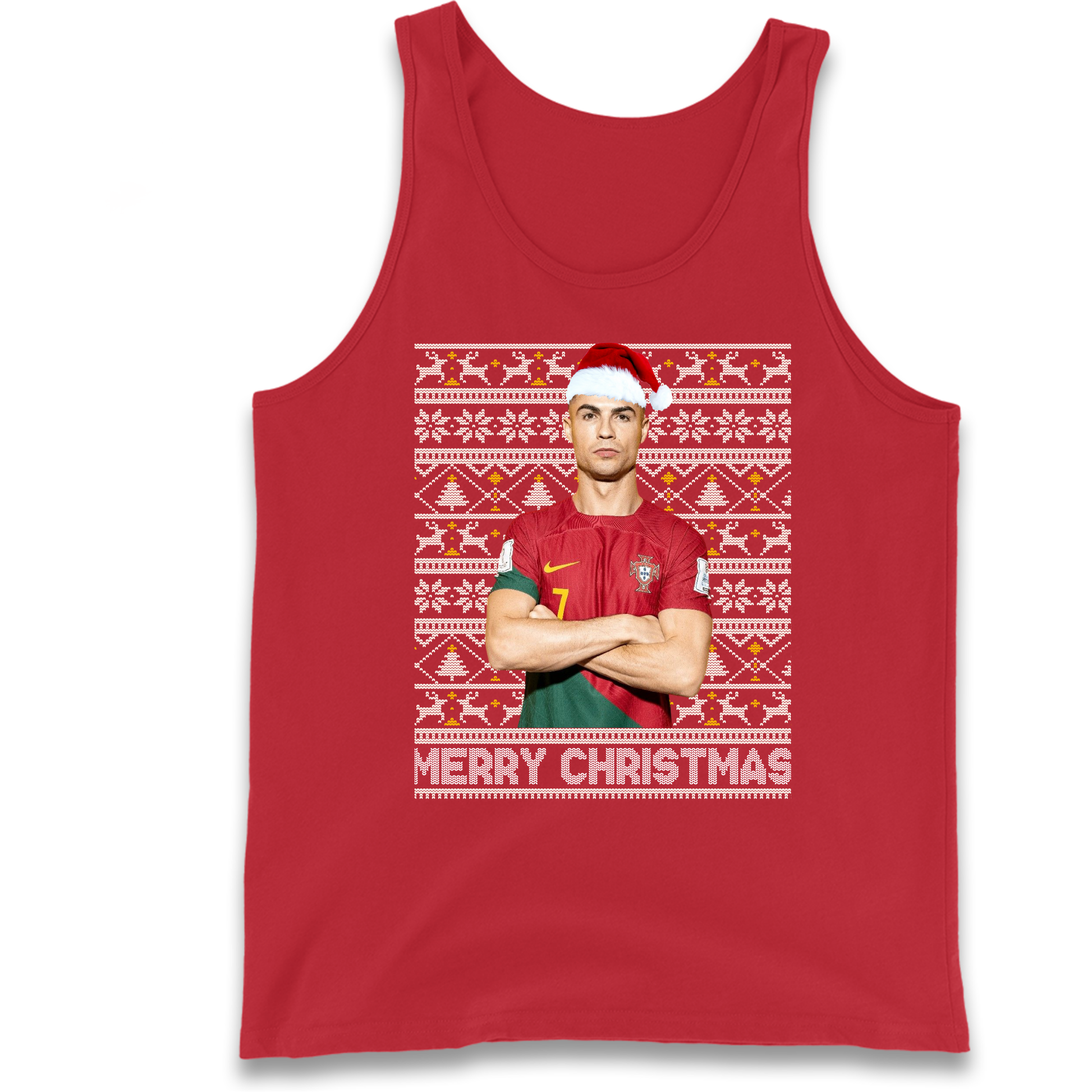 Merry Christmas Ronaldo Tank Top