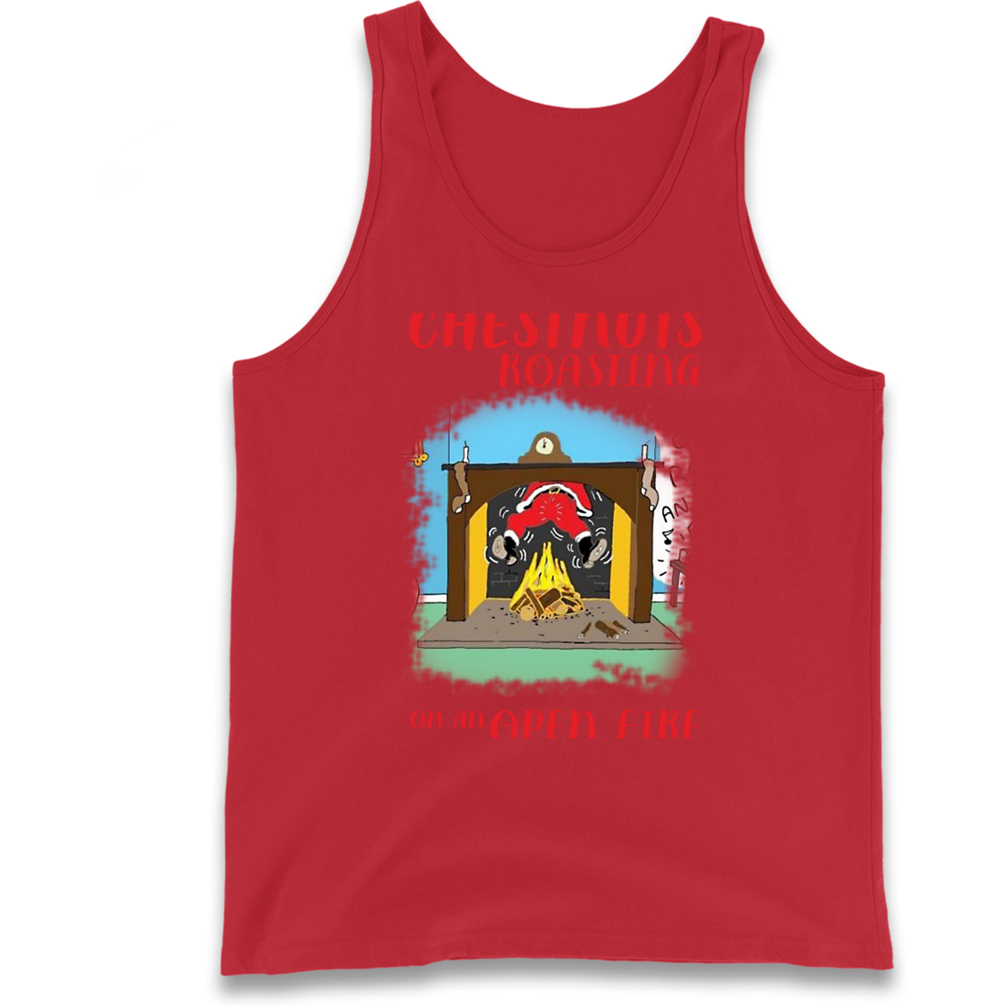 Chestnuts Roasting On An Open Fire Christmas Tank Top