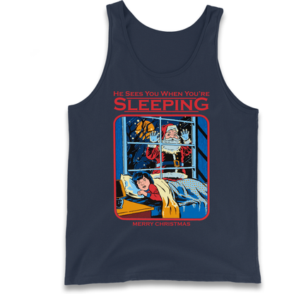Creepy Santa Claus Christmas Tank Top