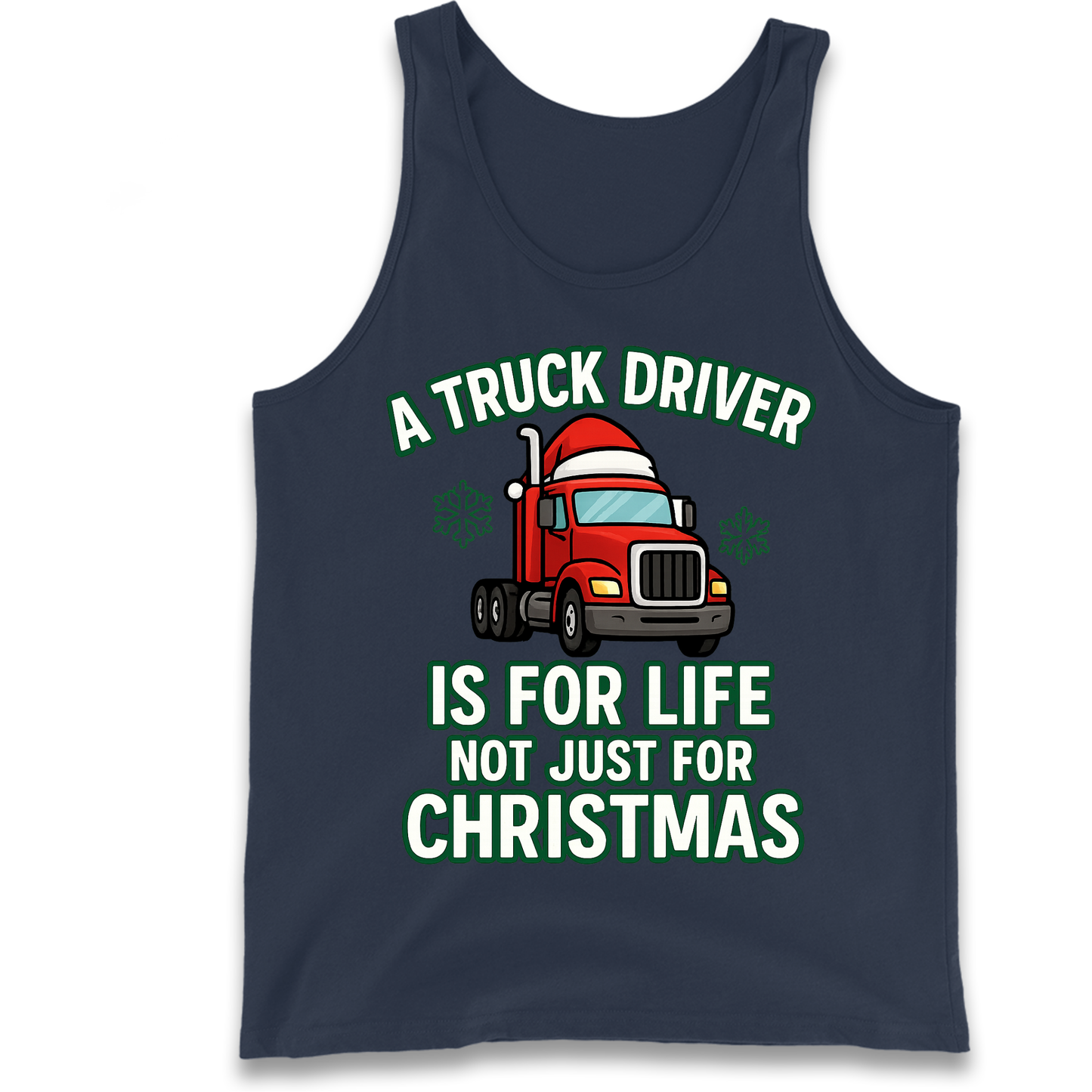 Truck Driver Christmas Tank Top