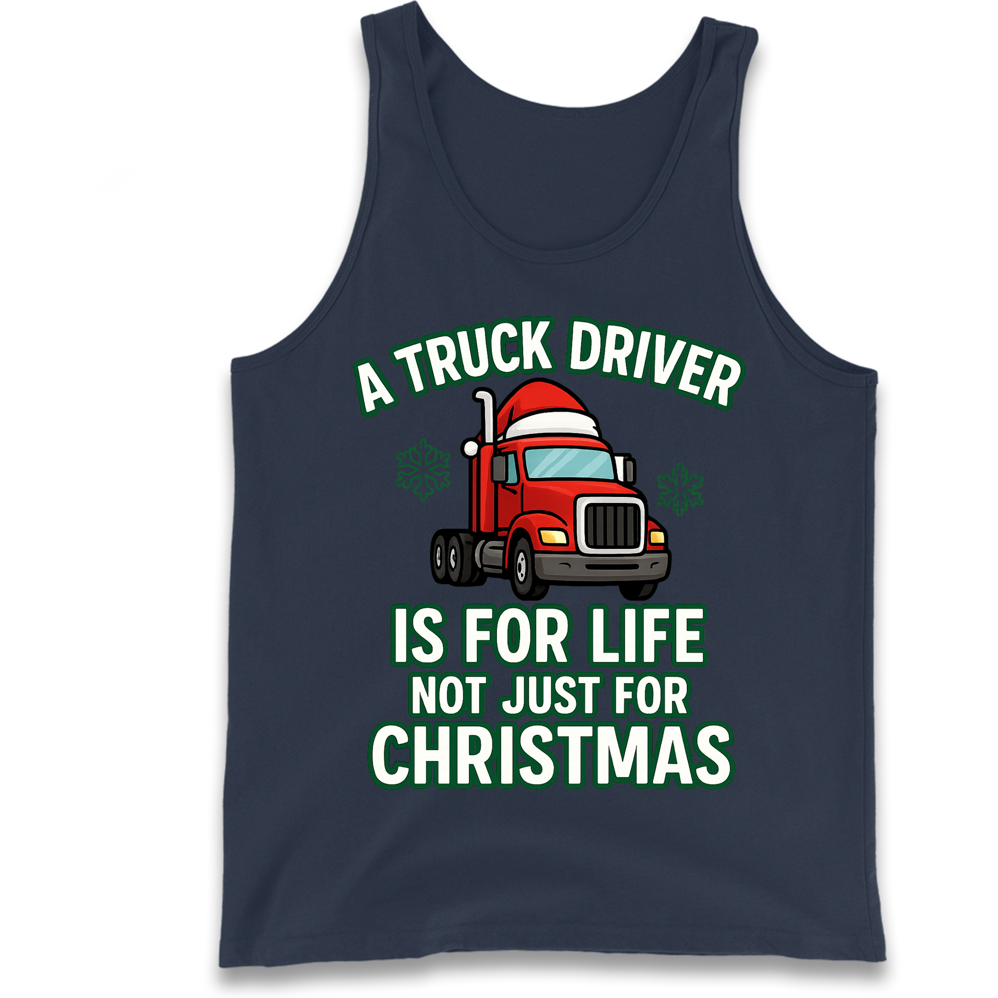 Truck Driver Christmas Tank Top