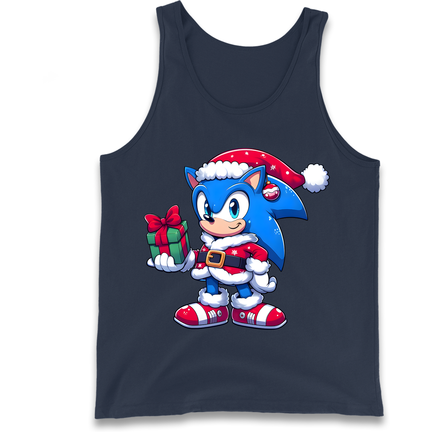 Sonic The Hedgehog Santa Tank Top