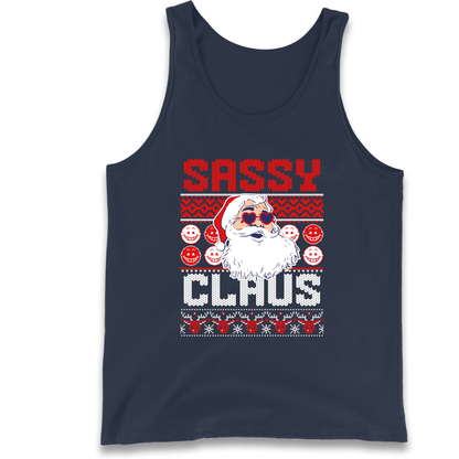 Sassy Claus Santa Christmas Tank Top