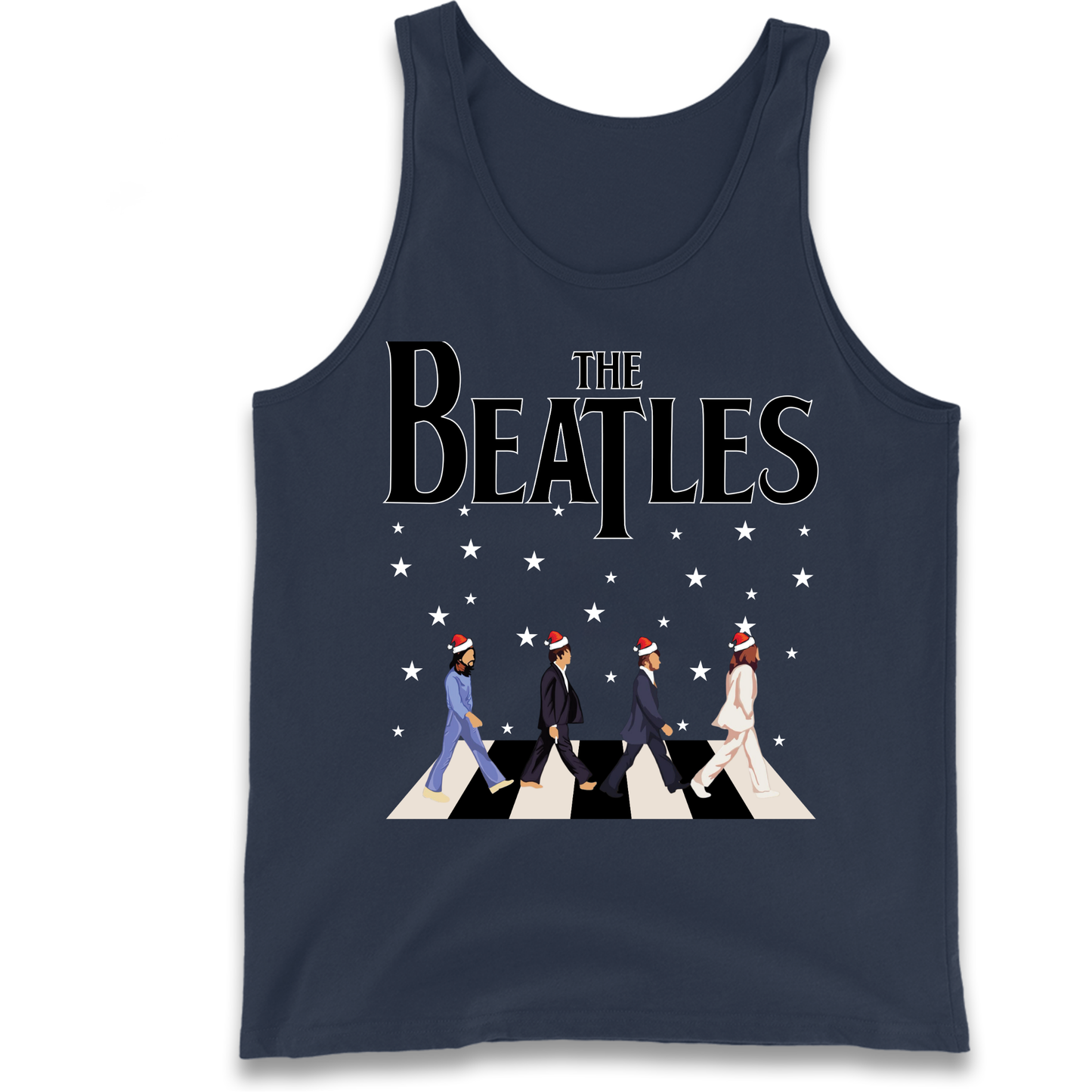 The Beatles Abbey Road Christmas Tank Top