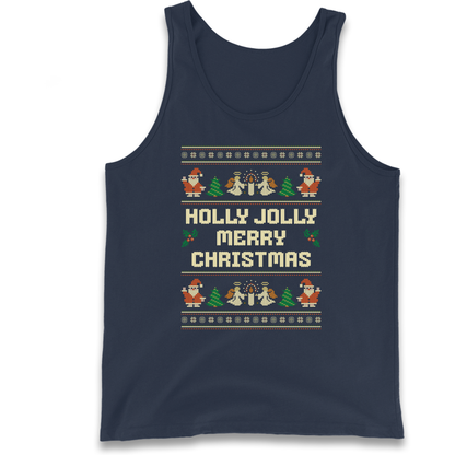 Holly Jolly Merry Christmas Tank Top