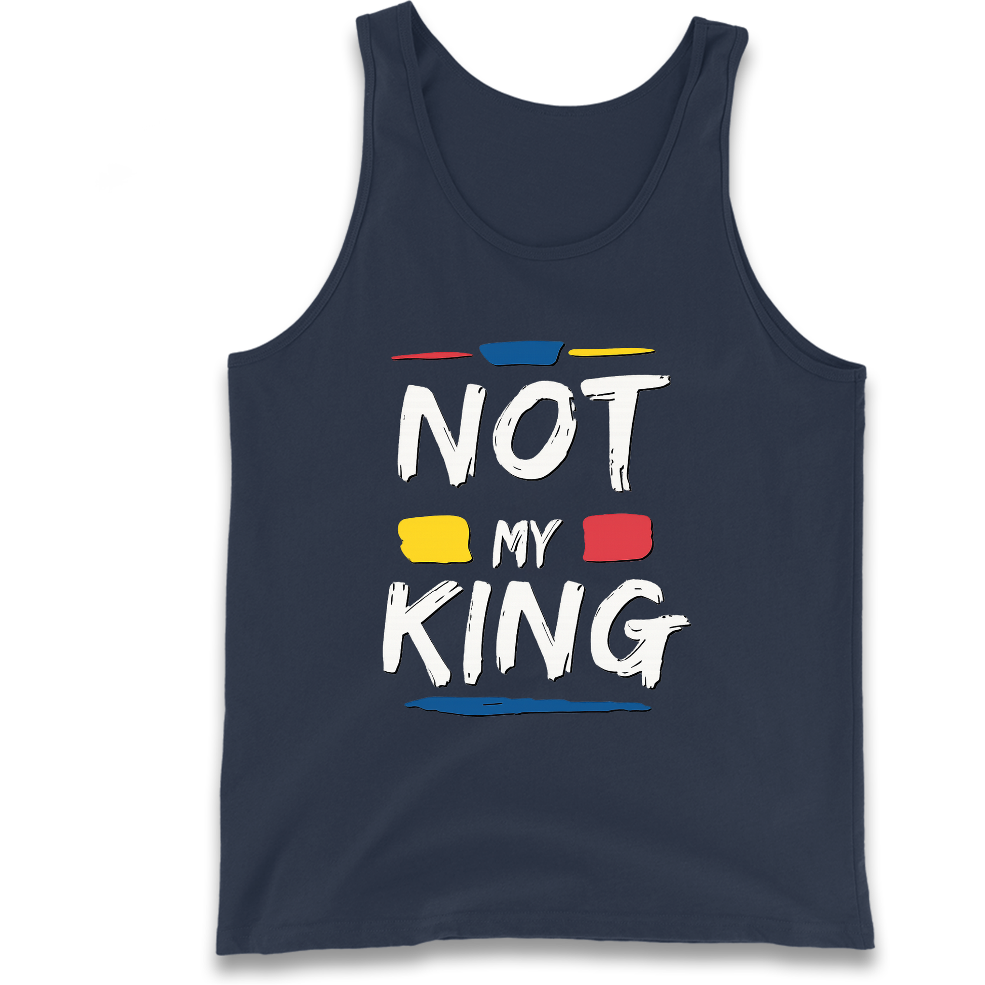 Not My King Slogan Tank Top