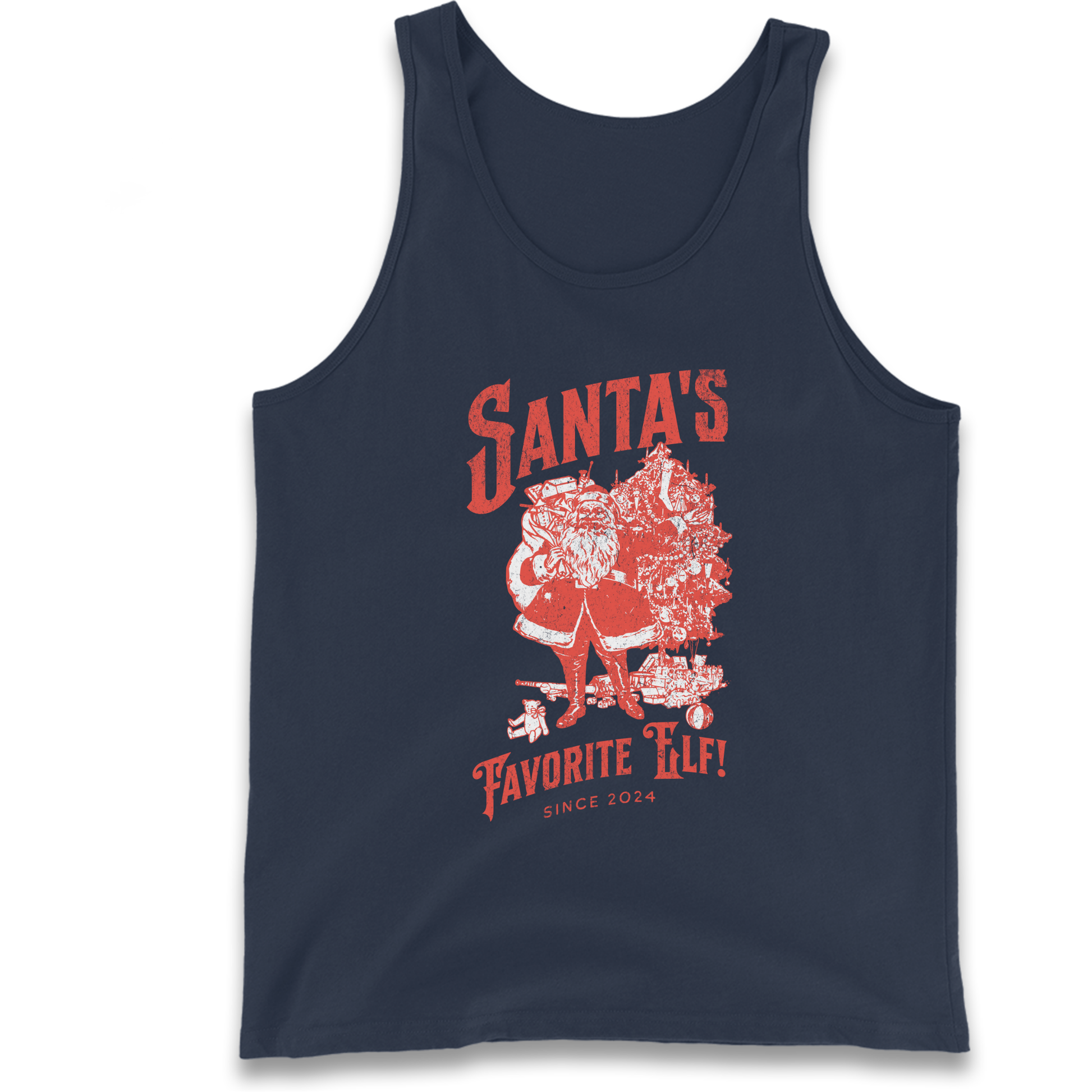 Santas Favourite Elf Christmas Tank Top