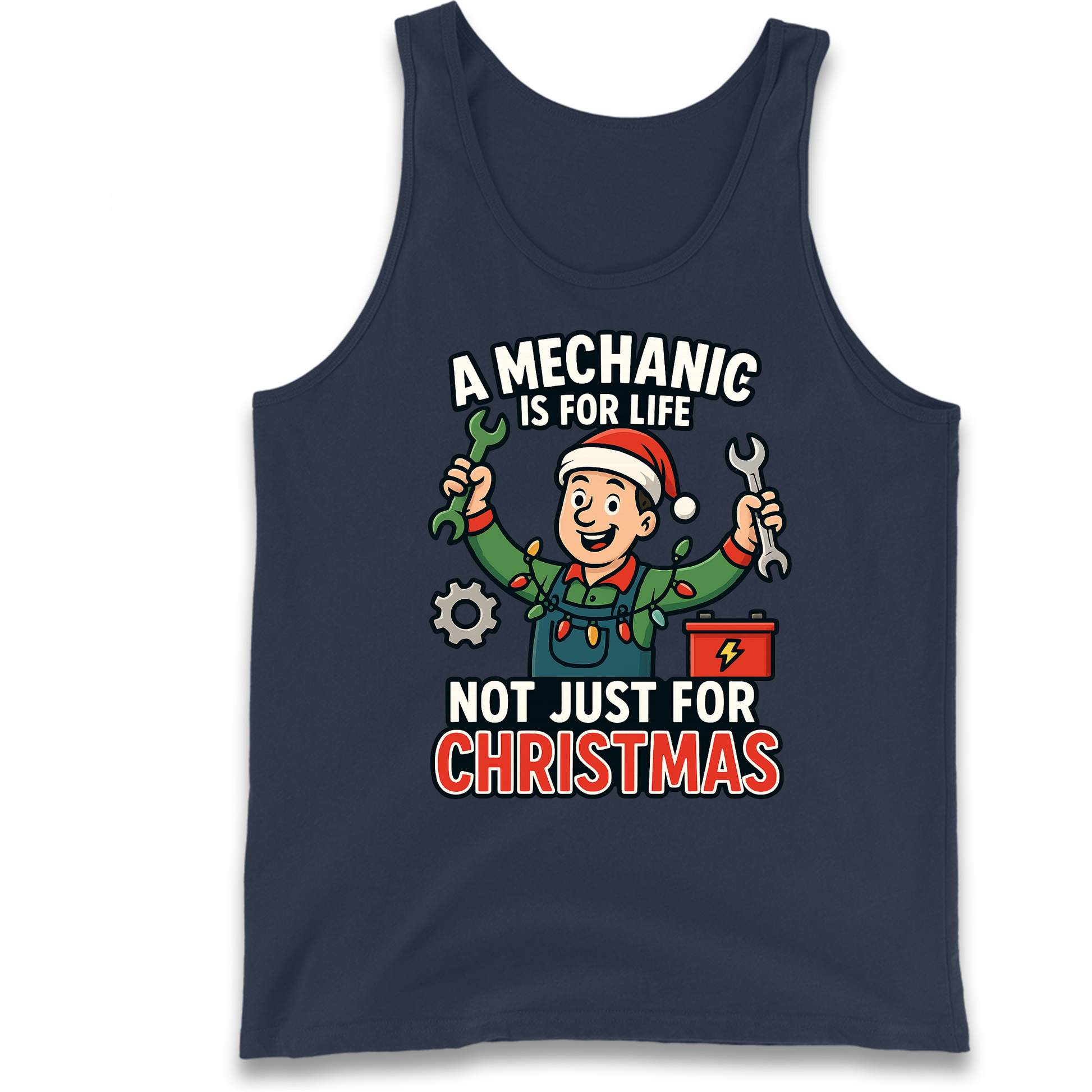 Mechanic Christmas Tank Top