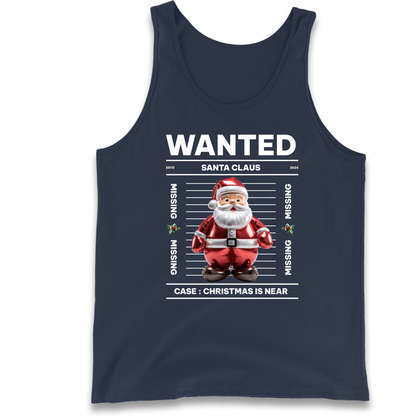 Wanted Santa Claus Christmas Tank Top