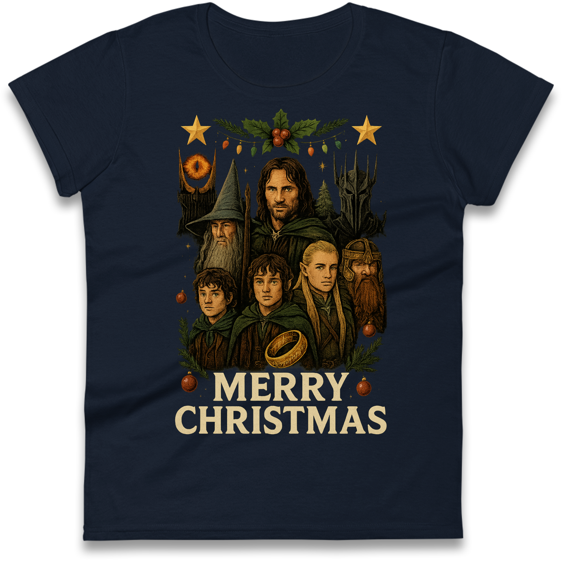 Lord of The Rings Christmas Ladies Shirt