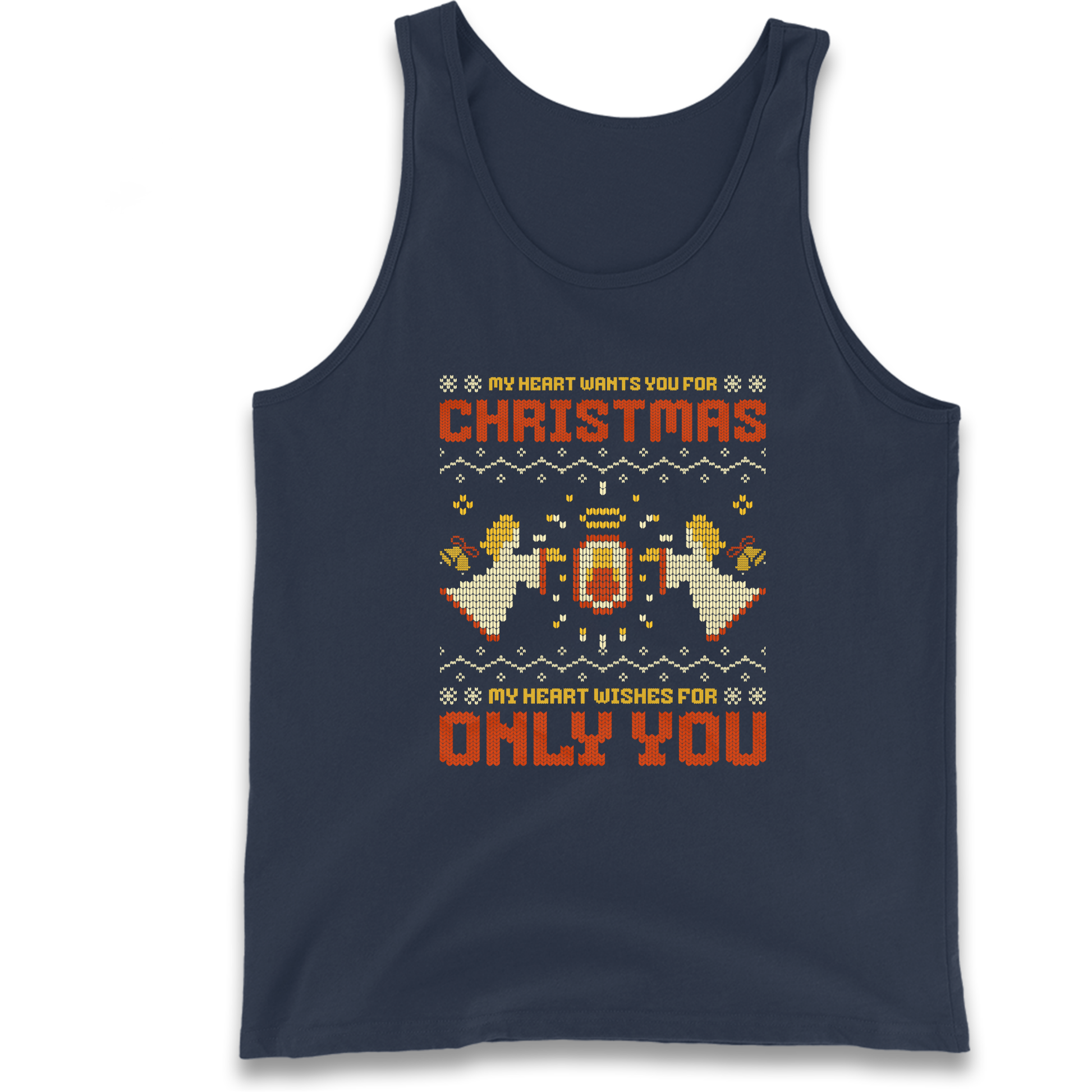 My Heart Wants You For Christmas Only You Christmas Tank Top