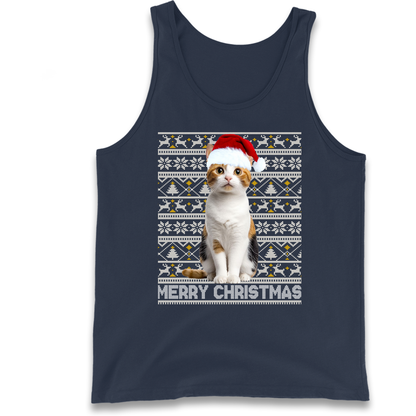 Merry Christmas Cat Tank Top