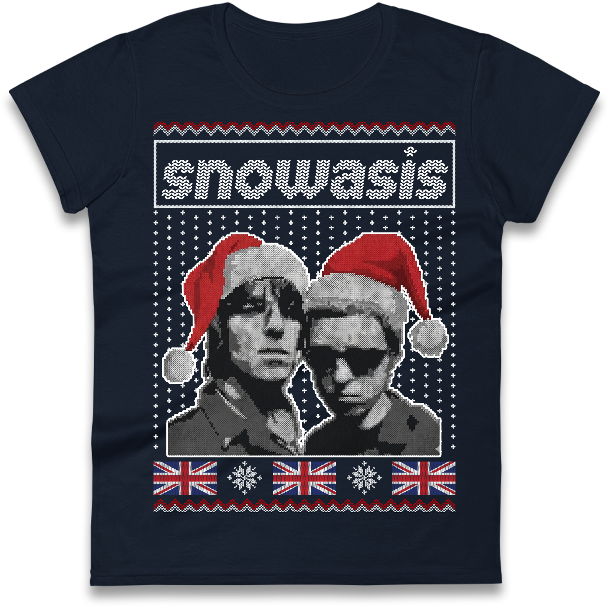 Snowasis Union Jack Christmas Ladies Shirt