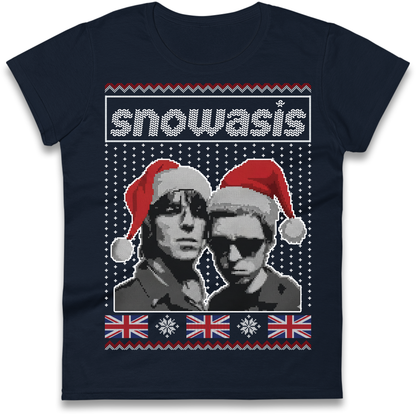 Snowasis Union Jack Christmas Ladies Shirt