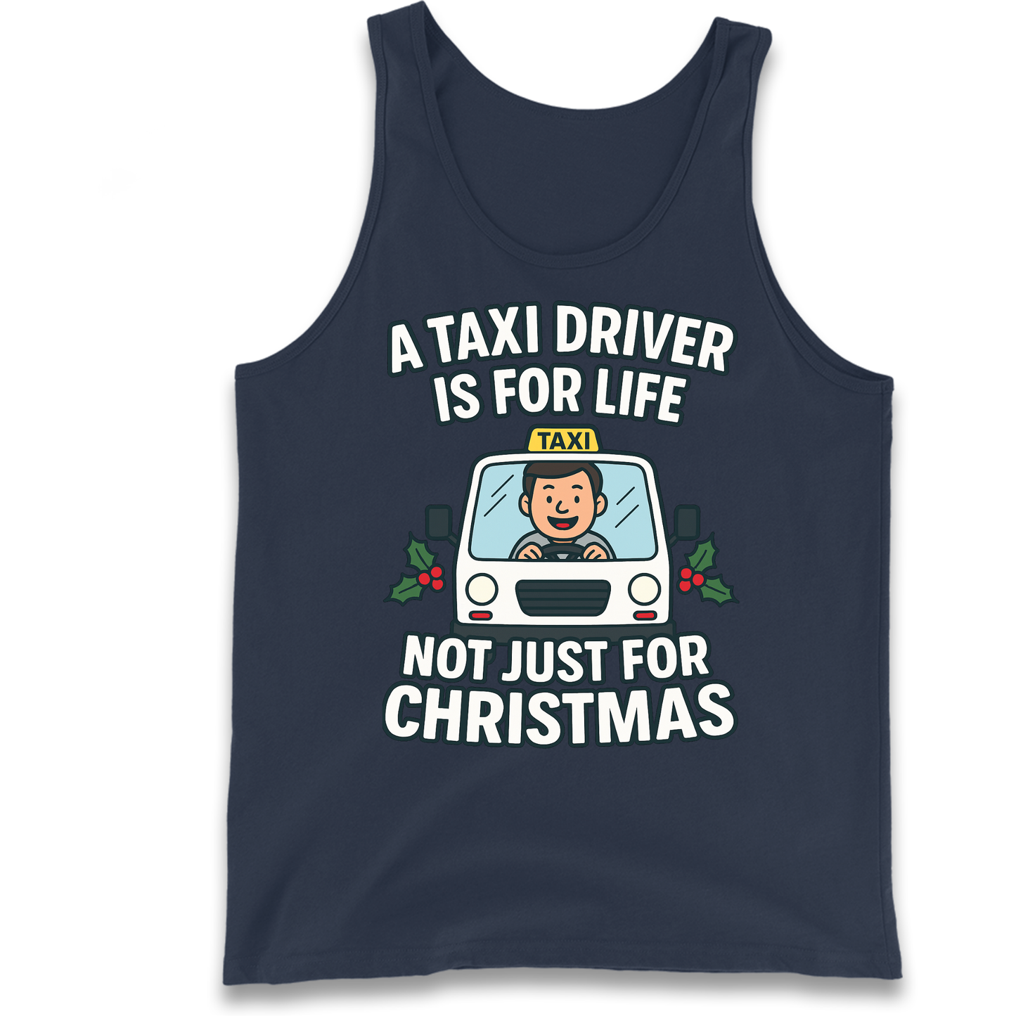 Taxi Driver Christmas Tank Top