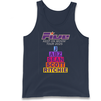 Five Keep On Movin' Tour 2025 Tank Top