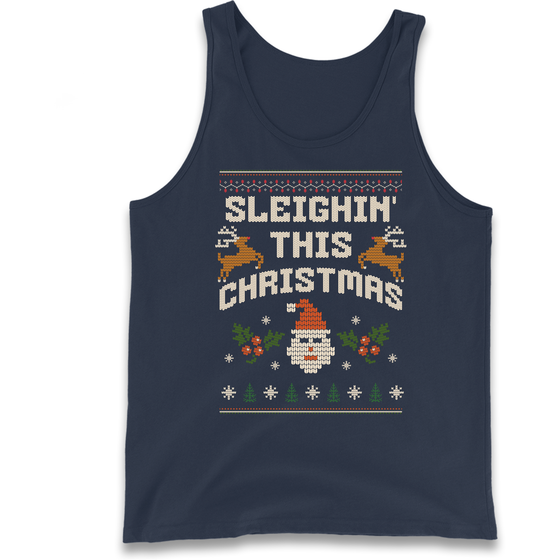 Sleighin This Christmas Christmas Tank Top