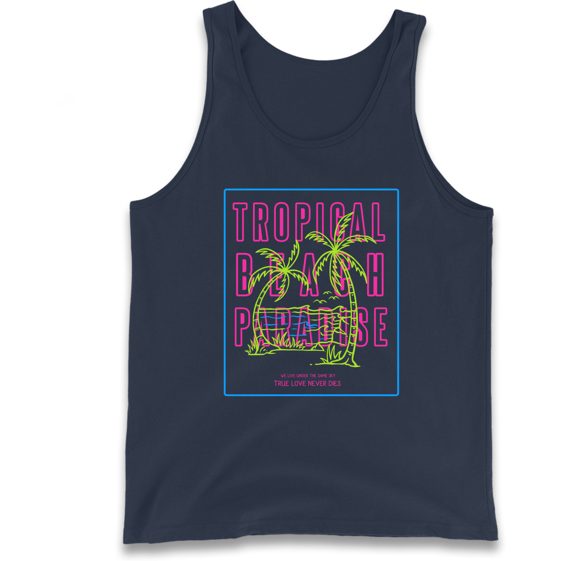 Tropical Beach Paradise Tank Top