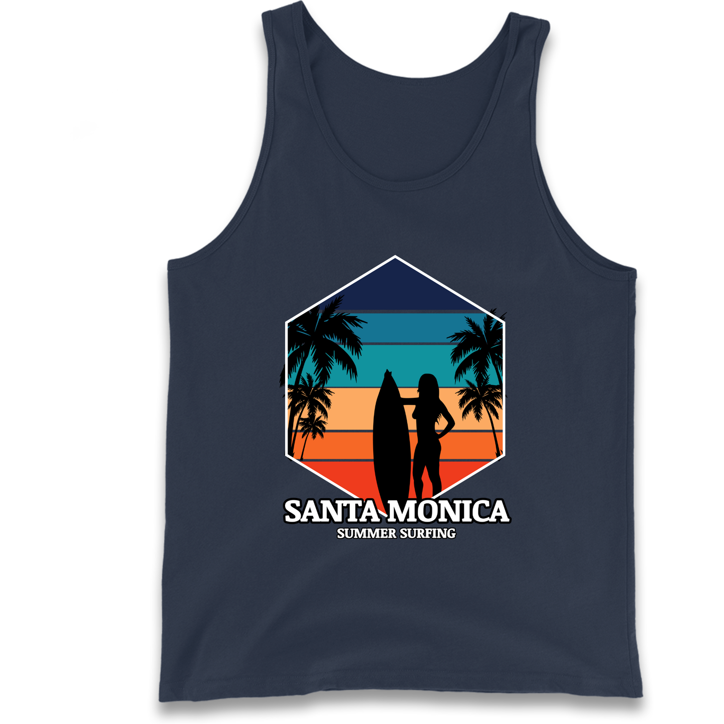 Santa Monica Summer Surfing Tank Top