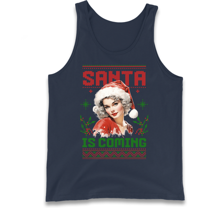 Santa is Coming Christmas Tank Top