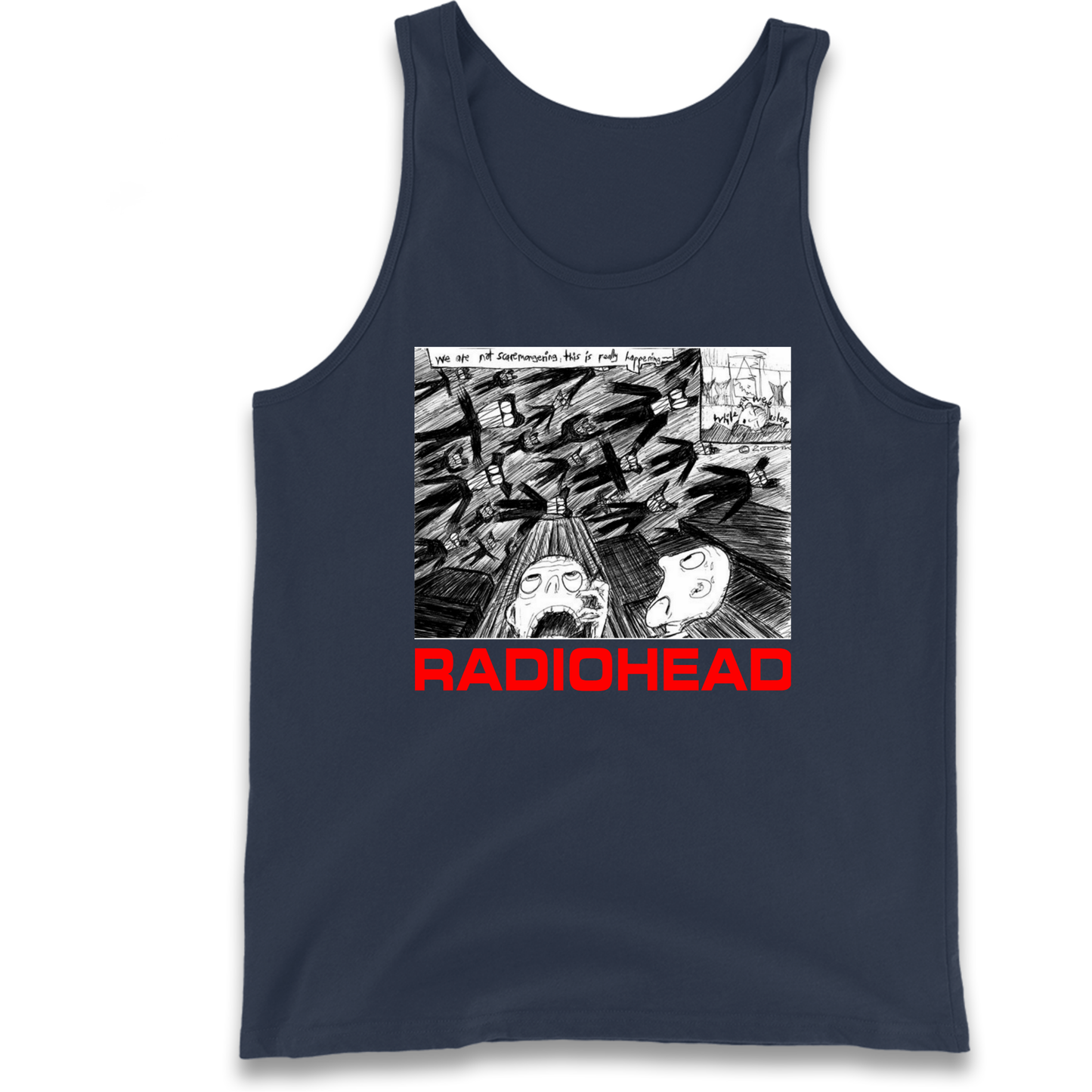 Radiohead We Are Not Screaming Tank Top