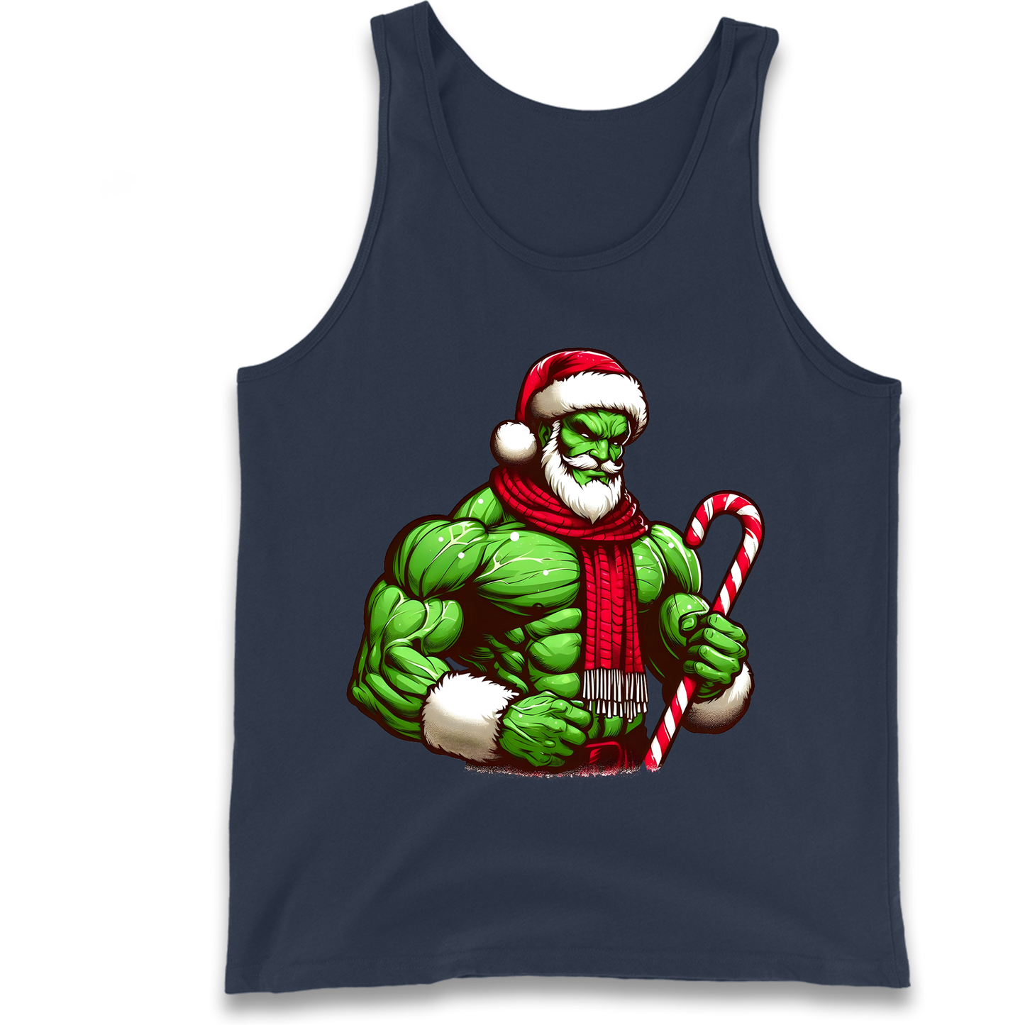 The Hulk Candy Cane Santa Tank Top