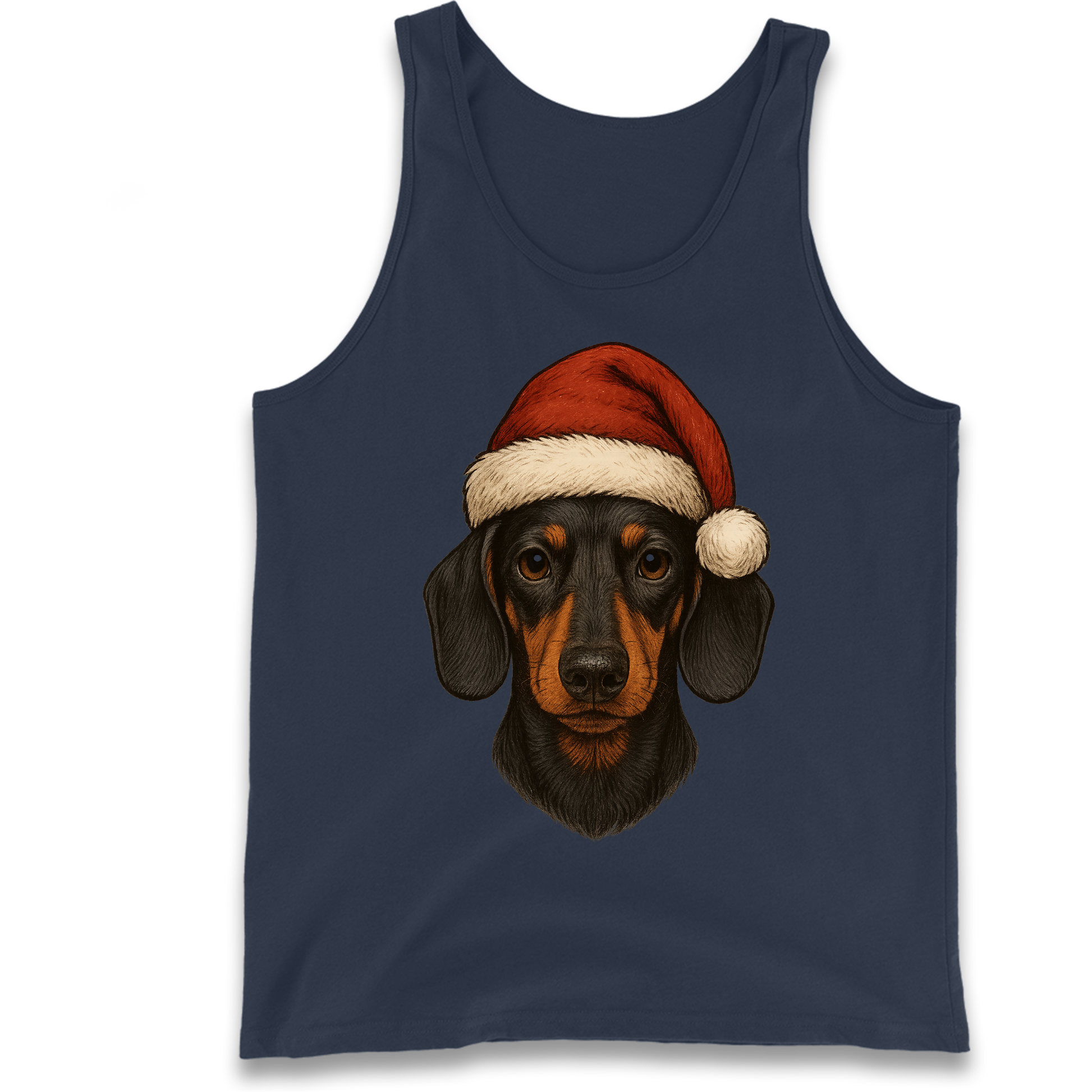 Sausage Dog Christmas Tank-Top